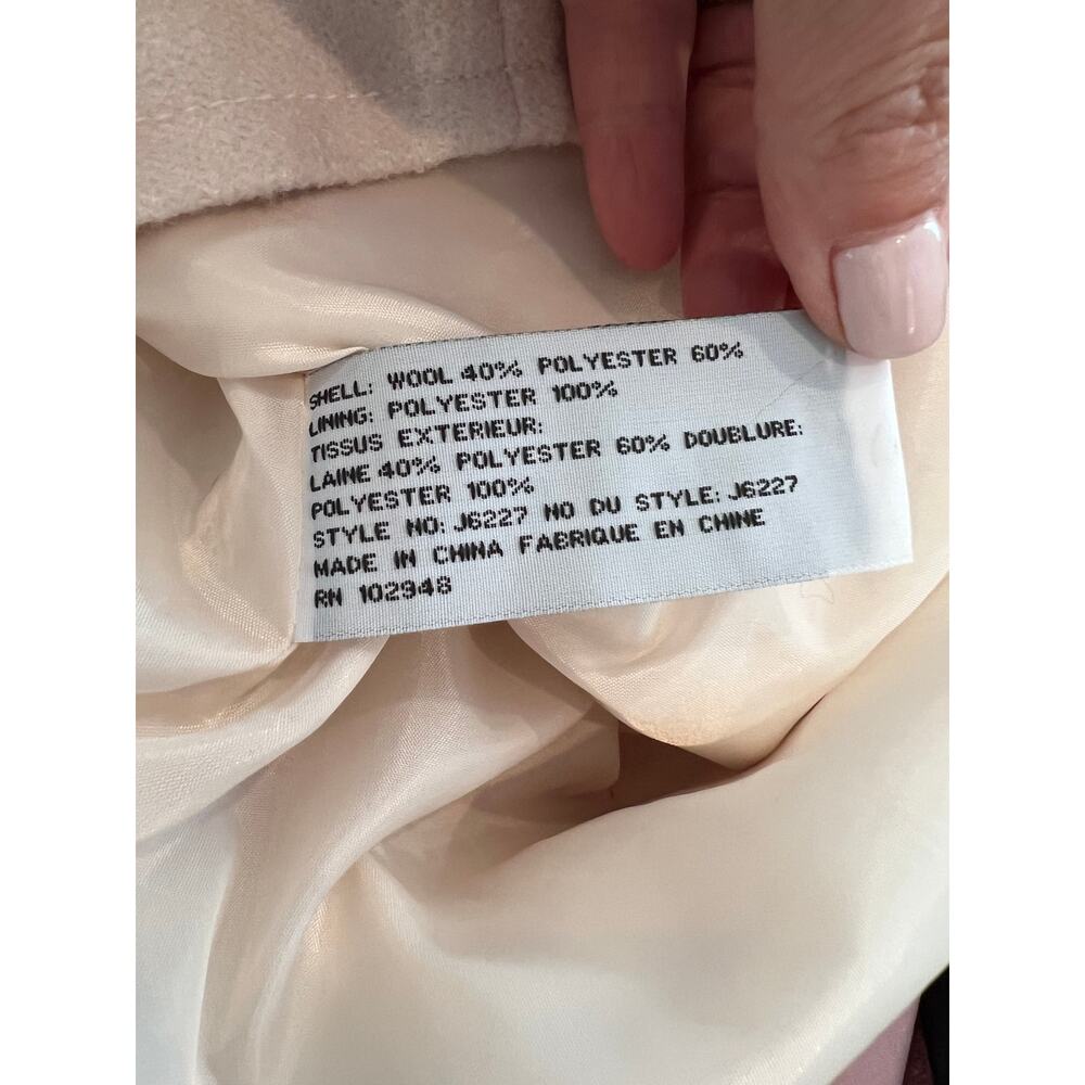 Tulle Los Angeles wool mod Twiggy Mini Dress Winter White M - Picture 9 of 9
